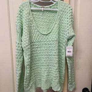 Free people mint sweater size M. Brand new with tags